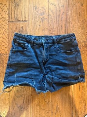 Black Women’s Denim Cutoff Shorts - Classic Casual